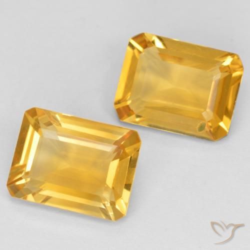 Shop natural 2.55ct Orange Doré Citrine gems, Octogone / coupe Émeraude, from Brésil at GemSelect. In stock, global shipping!