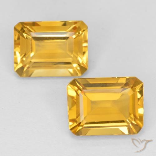 Shop natural 3.09ct Doré moyen Citrine gems, Octogone / coupe Émeraude, from Brésil at GemSelect. In stock, global shipping!