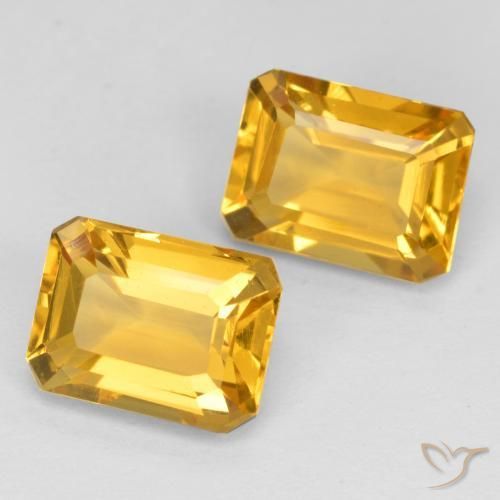 Shop natural 3.16ct Doré Citrine gems, Octogone / coupe Émeraude, from Brésil at GemSelect. In stock, global shipping!