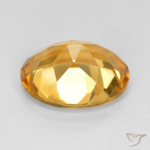 Citrine Doré foncé naturelle ovale, 3.09 ct, VS
