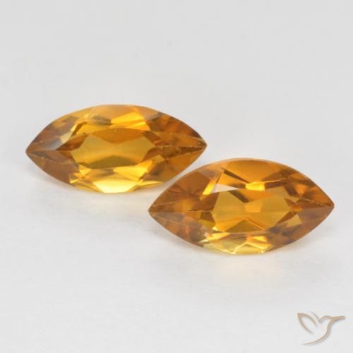 1.18ctw Naturel Orange brun Citrine, Marquise, VS