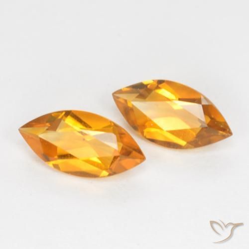 Achetez naturel 0.95ct Or orange foncé Citrine gems, Marquise, En provenance Brésil chez GemSelect. En stock, livraison internationale!