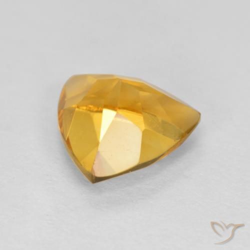 Citrine Doré moyen-foncé naturelle Trillion, 0.95 ct, VS