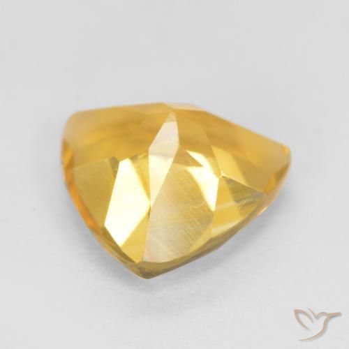 Citrine Doré vif naturelle Trillion, 0.90 ct, VS