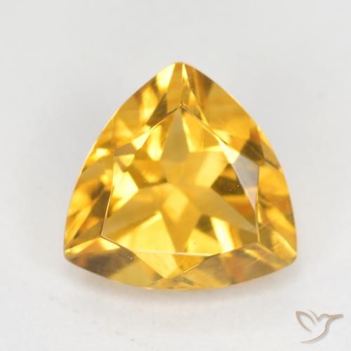 0.93ct Naturel Doré vif Citrine, Trillion, VS