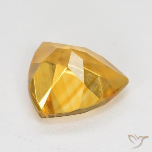 Citrine Doré vif naturelle Trillion, 0.93 ct, VS