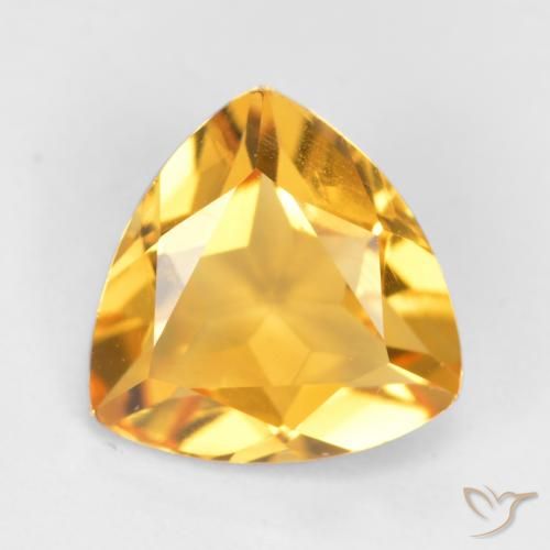 1.01ct Naturel Doré vif Citrine, Trillion, VS