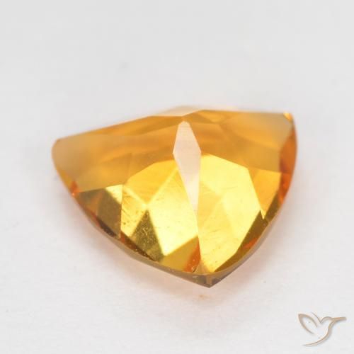 Citrine Doré moyen naturelle Trillion, 1.02 ct, VS