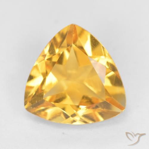 1.07ct Naturel Doré vif Citrine, Trillion, VS