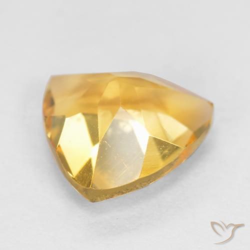 Citrine Doré vif naturelle Trillion, 1.07 ct, VS
