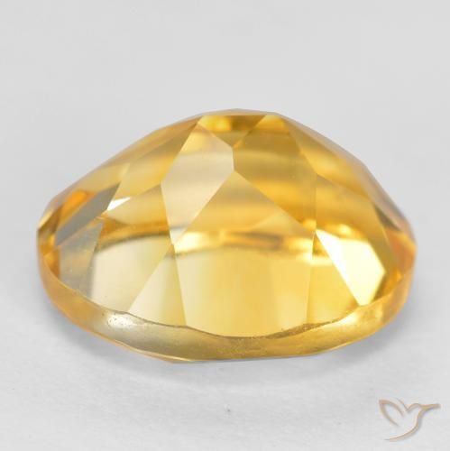 Citrine Or moyen naturelle ovale, 3.71 ct, VS