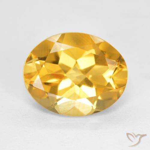 3.38ct Naturel Doré vif Citrine, ovale, VS