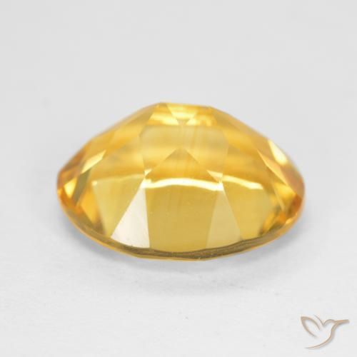 Citrine Doré vif naturelle ovale, 3.38 ct, VS