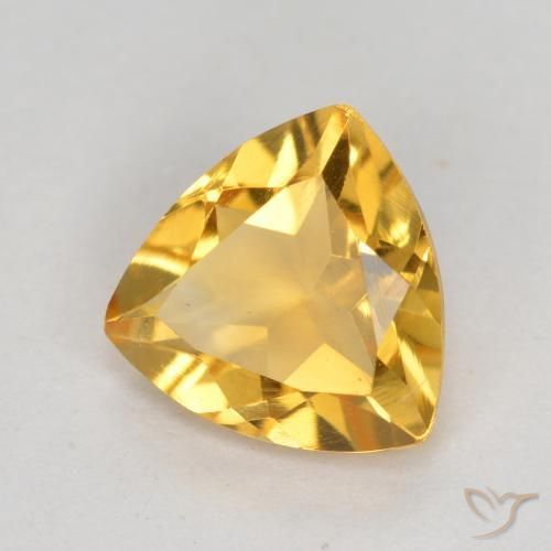 Citrine Or moyen naturelle Trillion, 0.94 ct, VVS-VS