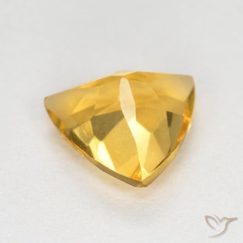 Citrine Doré vif naturelle Trillion, 0.94 ct, VS