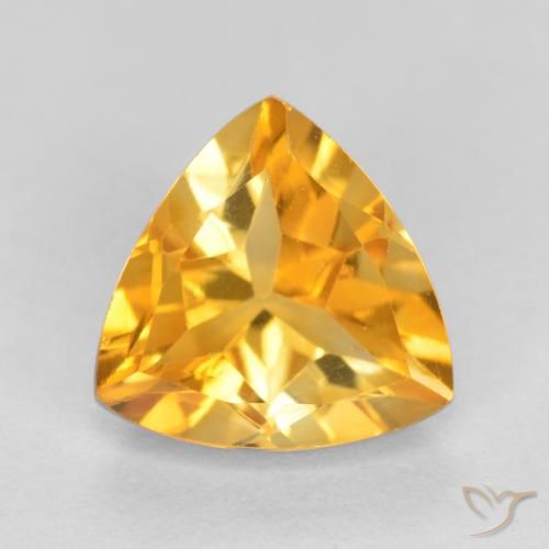 1.08ct Naturel Orange doré profond Citrine, Trillion, VVS-VS