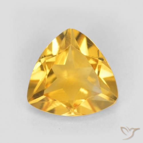 0.96ct Naturel Doré vif Citrine, Trillion, VVS-VS