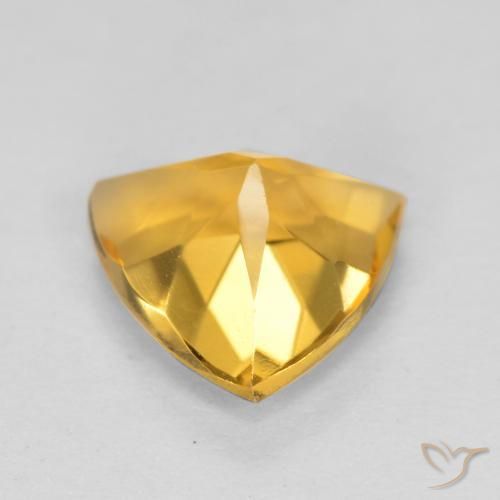 Citrine Or moyen naturelle Trillion, 0.97 ct, VVS-VS