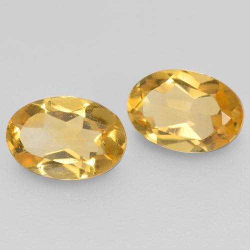 Achetez naturel 0.80ct Doré moyen Citrine gems, Coupe ovale, En provenance Brésil chez GemSelect. En stock, livraison internationale!