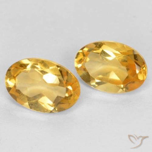 Shop natural 0.75ct Orange-or moyen-léger Citrine gems, ovale, from Brésil at GemSelect. In stock, global shipping!