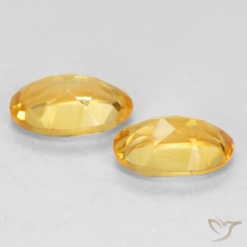 Shop natural 0.75ct Orange-or moyen-léger Citrine gems, ovale, from Brésil at GemSelect. In stock, global shipping!