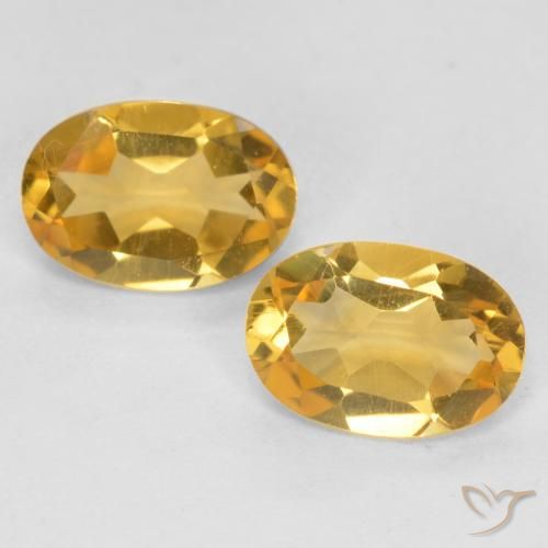 Shop natural 0.74ct Doré moyen Citrine gems, ovale, from Brésil at GemSelect. In stock, global shipping!