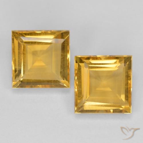 Shop natural 3.21ct Orange doré profond Citrine gems, Carré, from Brésil at GemSelect. In stock, global shipping!