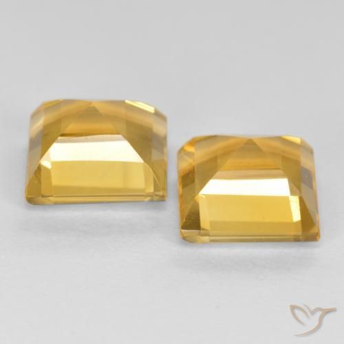 Shop natural 3.21ct Orange doré profond Citrine gems, Carré, from Brésil at GemSelect. In stock, global shipping!