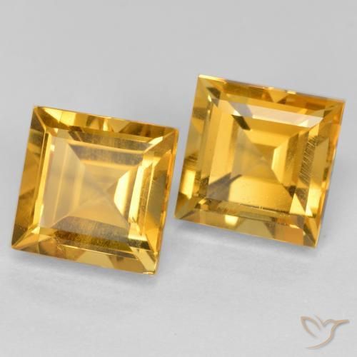 Shop natural 3.65ct Doré foncé Citrine gems, Carré, from Brésil at GemSelect. In stock, global shipping!