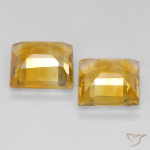 Shop natural 3.11ct Orange doré profond Citrine gems, Carré, from Brésil at GemSelect. In stock, global shipping!