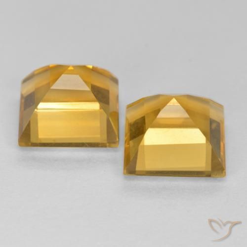 Shop natural 3.35ct Orange doré profond Citrine gems, Carré, from Brésil at GemSelect. In stock, global shipping!