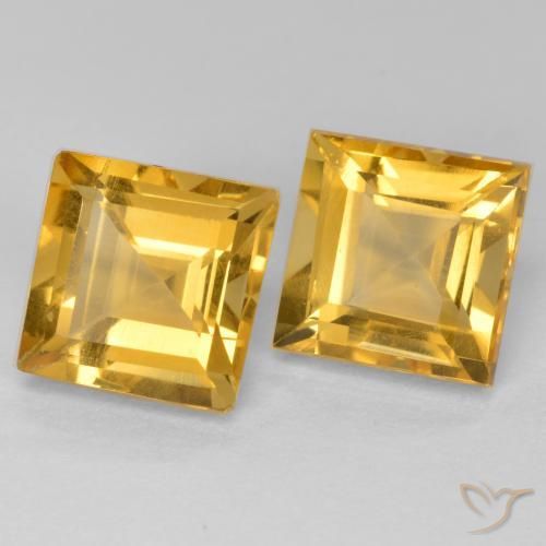 Shop natural 3.65ct Doré moyen-foncé Citrine gems, Carré, from Brésil at GemSelect. In stock, global shipping!