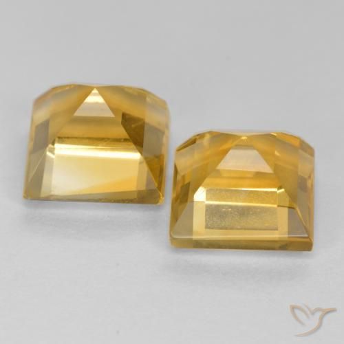 Shop natural 3.65ct Doré moyen-foncé Citrine gems, Carré, from Brésil at GemSelect. In stock, global shipping!