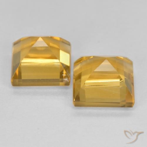 Shop natural 3.79ct Doré moyen-foncé Citrine gems, Carré, from Brésil at GemSelect. In stock, global shipping!