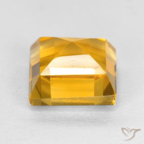 Citrine Doré naturelle Carré, 2.00 ct, VVS-VS
