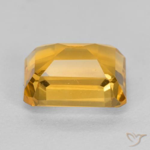 Citrine Orange-or naturelle Octogone / coupe Émeraude, 1.63 ct, VS