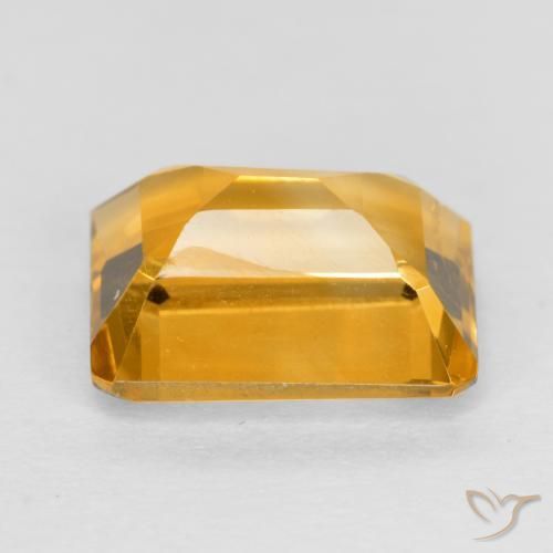 Citrine Orange-or naturelle Octogone / coupe Émeraude, 1.67 ct, VS