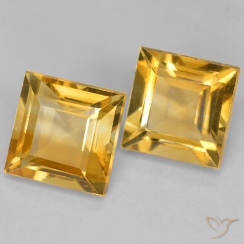 Shop natural 3.12ct Doré profond Citrine gems, Carré, from Brésil at GemSelect. In stock, global shipping!