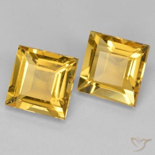 Shop natural 3.02ct Doré profond Citrine gems, Carré, from Brésil at GemSelect. In stock, global shipping!