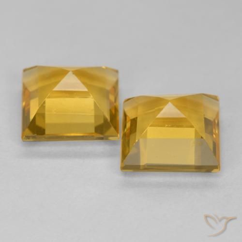 Shop natural 3.02ct Doré profond Citrine gems, Carré, from Brésil at GemSelect. In stock, global shipping!