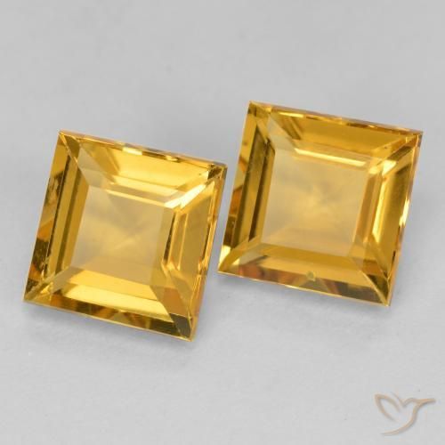 Shop natural 3.16ct Orange doré profond Citrine gems, Carré, from Brésil at GemSelect. In stock, global shipping!