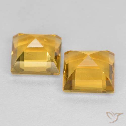 Shop natural 3.16ct Orange doré profond Citrine gems, Carré, from Brésil at GemSelect. In stock, global shipping!