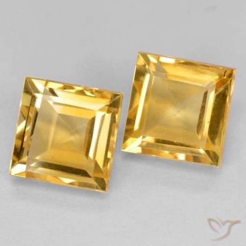 Shop natural 3.65ct Doré Citrine gems, Carré, from Brésil at GemSelect. In stock, global shipping!