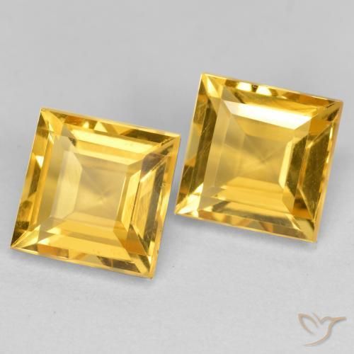 Shop natural 3.41ct Doré Citrine gems, Carré, from Brésil at GemSelect. In stock, global shipping!