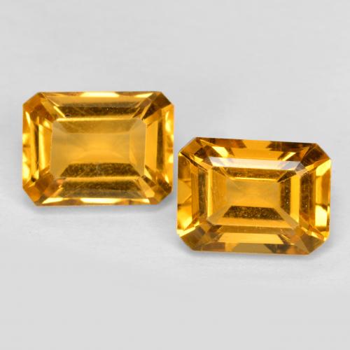 Achetez naturel 3,02ct doré citrine gems, taille émeraude, en provenance brésil chez gemselect. en stock, livraison internationale!