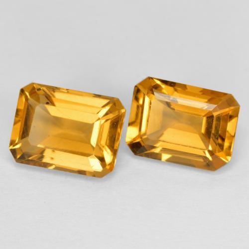Achetez naturel 3,02ct doré citrine gems, taille émeraude, en provenance brésil chez gemselect. en stock, livraison internationale!