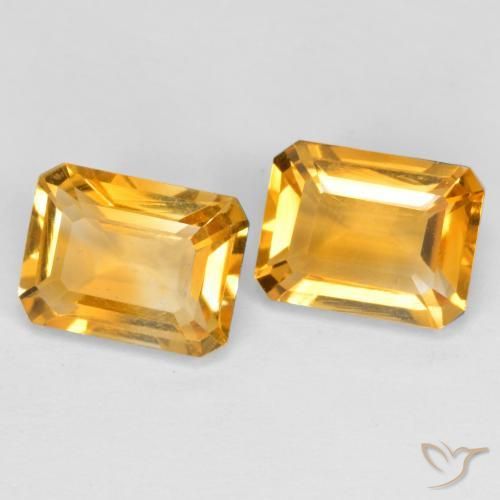 Shop natural 3.09ct Orange doré profond Citrine gems, Octogone / coupe Émeraude, from Brésil at GemSelect. In stock, global shipping!