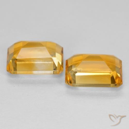 Shop natural 3.08ct Doré moyen Citrine gems, Octogone / coupe Émeraude, from Brésil at GemSelect. In stock, global shipping!