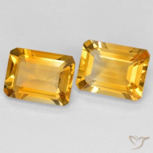 Shop natural 2.90ct Doré moyen-foncé Citrine gems, Octogone / coupe Émeraude, from Brésil at GemSelect. In stock, global shipping!