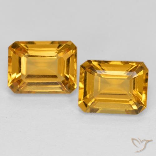 Shop natural 3.24ct Doré foncé Citrine gems, Octogone / coupe Émeraude, from Brésil at GemSelect. In stock, global shipping!